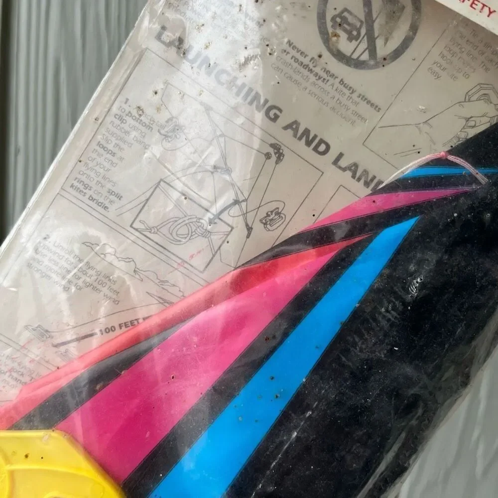 Vintage 1990 Spectra Star Dual Control Stunt Kite NIP Deadstock 4'